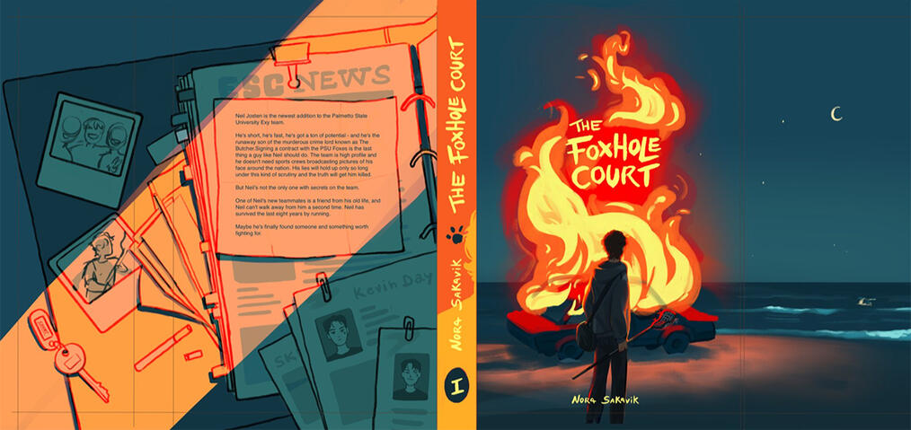 Dust Jacket Fan Project for "The Foxhole Court"